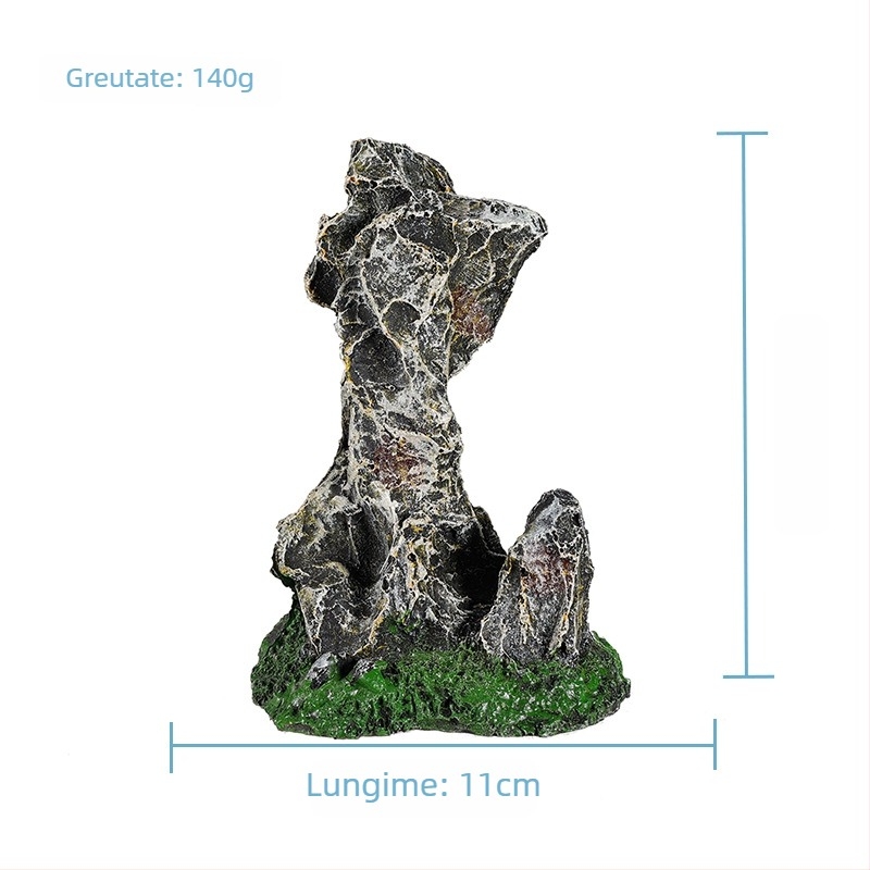 Pietriș decorativ pentru acvariu din rășină – Taihu Stone, decor pentru acvariu