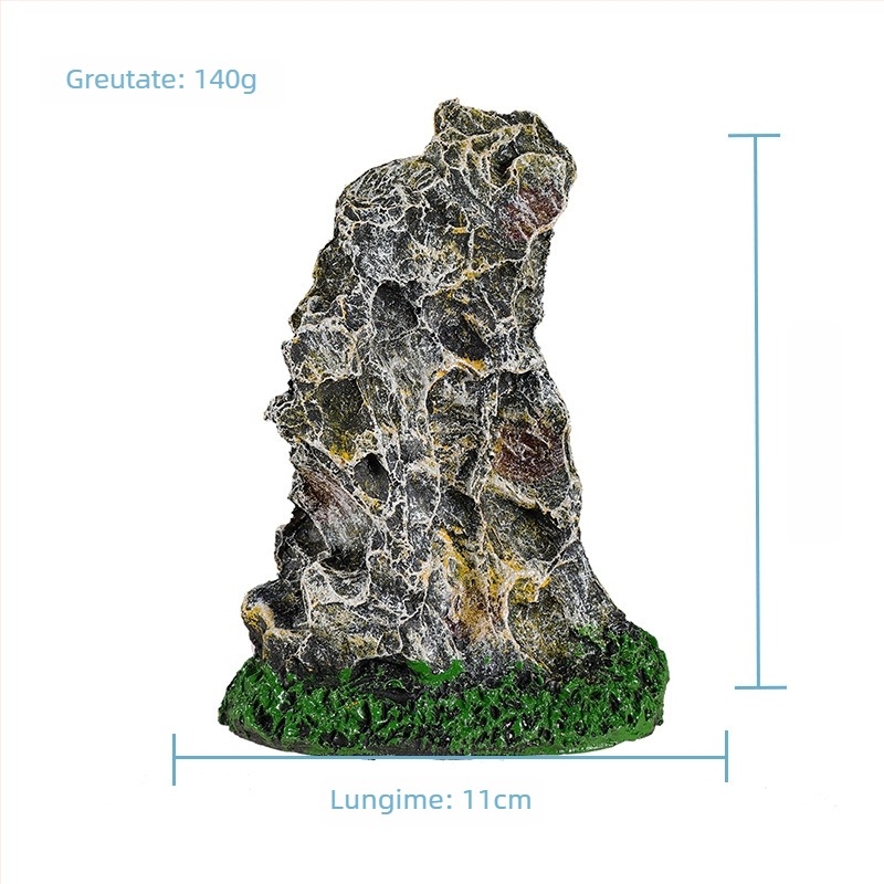 Pietriș decorativ pentru acvariu din rășină – Taihu Stone, decor pentru acvariu