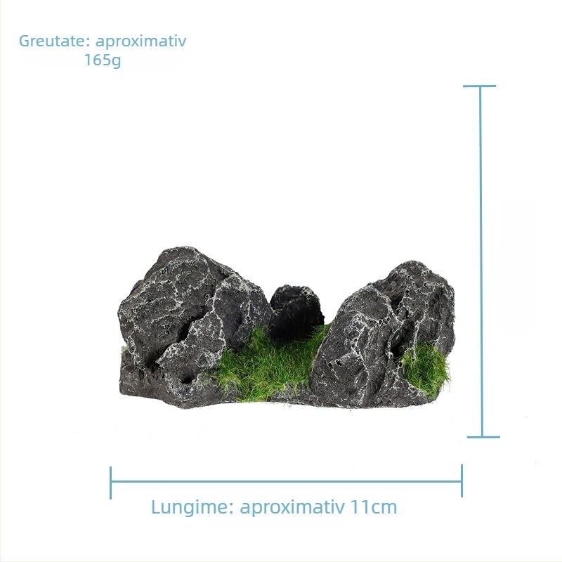 Pietriș decorativ pentru acvariu din rășină – Taihu Stone, decor pentru acvariu