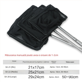 Plasă de acvariu pentru pești, plastic, Jialu, 0.3 kg, Echipament de acvariu