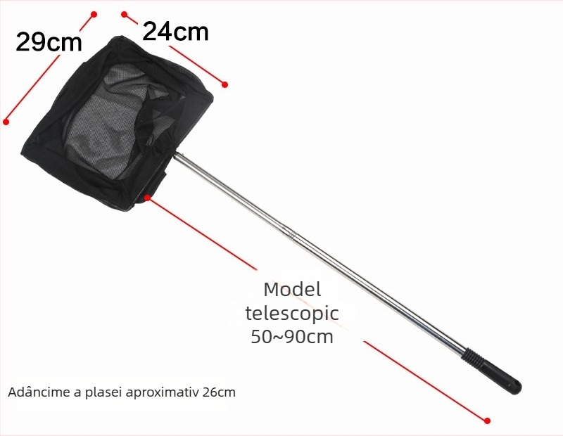 Plasă de acvariu pentru pești, plastic, Jialu, 0.3 kg, Echipament de acvariu