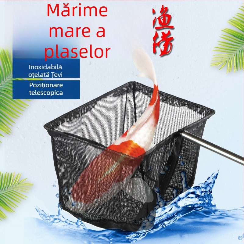 Plasă de acvariu pentru pești, plastic, Jialu, 0.3 kg, Echipament de acvariu