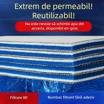Naypet vată filtrantă pentru acvariu – fără adeziv, 8D, îngroșată