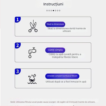 Naypet vată filtrantă pentru acvariu – fără adeziv, 8D, îngroșată