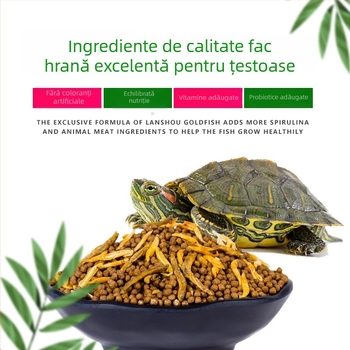 Hrană granule pentru țestoase tinere cu urechi roșii – hrană de acvariu pentru animale de companie