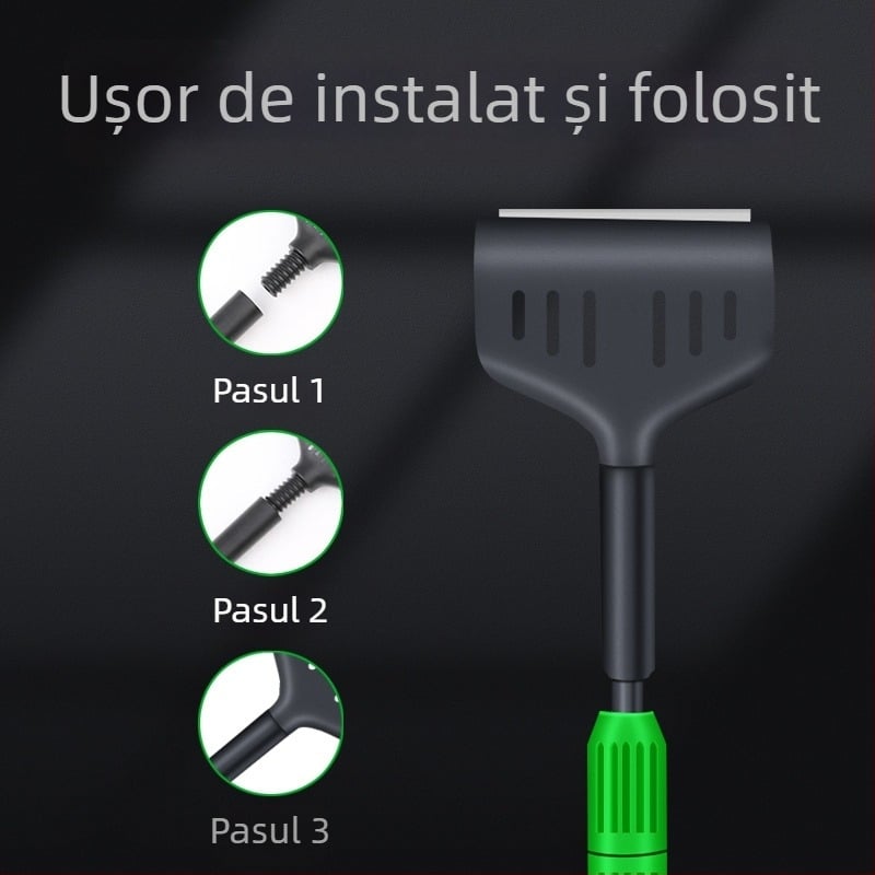 Pet sound instrument de curățare pentru acvariu, 5 în 1, telescopic, mâner lung, perie de curățare, din plastic și tub de fibră de sticlă, greutate 850 g, set de 5 bucăți