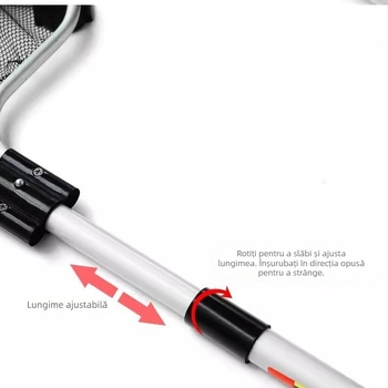 Plasă koi pentru pești, făcută manual, telescopic, pătrată, aliaj de aluminiu, greutate 1, echipament acvariu