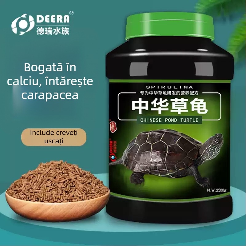 Hrană pentru țestoase — granule, marcă Deera/Bailjia, tip: hrană pentru animale de acvariu