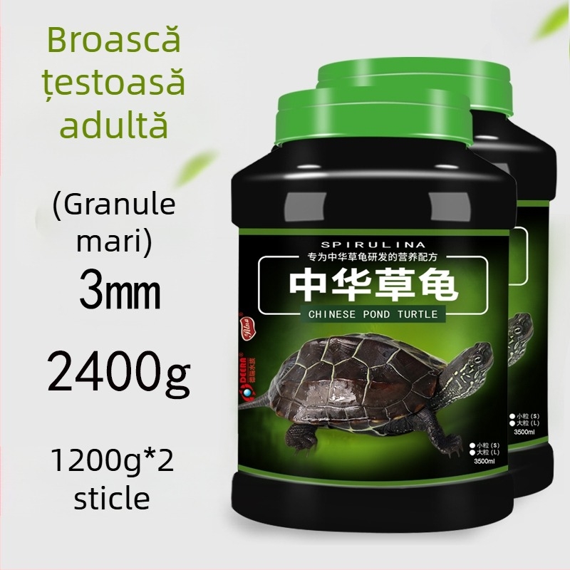 Hrană pentru țestoase — granule, marcă Deera/Bailjia, tip: hrană pentru animale de acvariu
