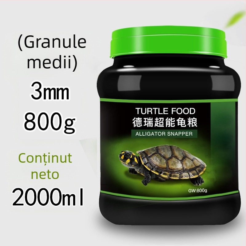 Hrană pentru țestoase — granule, marcă Deera/Bailjia, tip: hrană pentru animale de acvariu