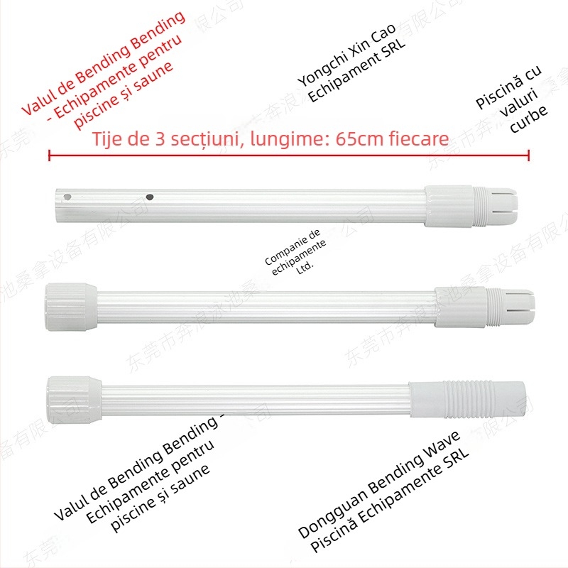 Plasă pentru frunze de piscină adâncă, cu mâner detașabil, durabilă