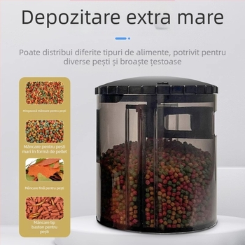 Hrănitor automat pentru acvariu, electric, programabil, pentru pești decorativi și țestoase, kit complet