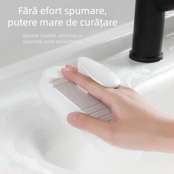 Hengwei Perie flexibilă pentru curățare baie cu mâner, PP + burete, ambalaj carton, 200 seturi