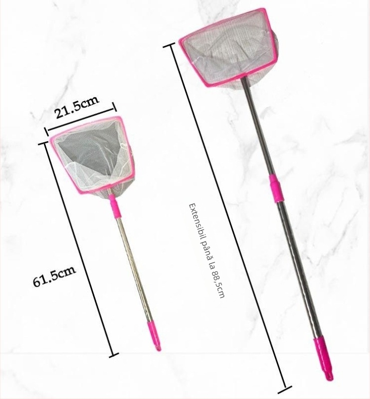 Plasă de insecte pliabilă pentru copii, pentru capturat libelule și fluturi (ramă din oțel inoxidabil; greutate 225 g; Chi Yiheng)