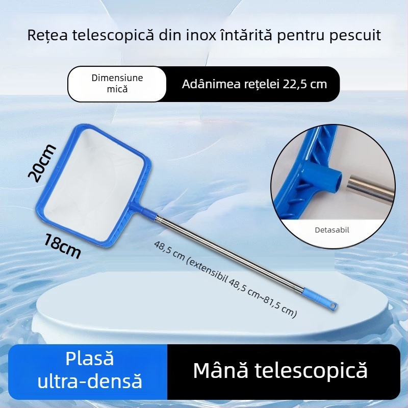 Plasă telescopică din nailon pentru acvariu – Naichong, plasă de pescuit pentru echipament de acvariu