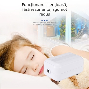 Pompă de oxigen pentru acvariu – ultra-quiet, oxigenator pentru uz casnic, compatibil OEM, producție autohtonă