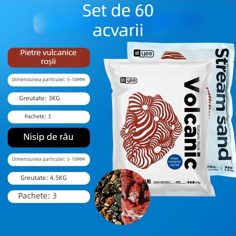 Nisip de râu din gresie pentru acvariu, substrat natural la fund, decor peisaj pentru acvariu, 1,5 kg, origine Shandong