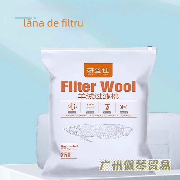 Filtru de acvariu din bumbac PP – stratificat, flux de apă neobstrucționat, pentru cutie de filtrare, 1 bucată