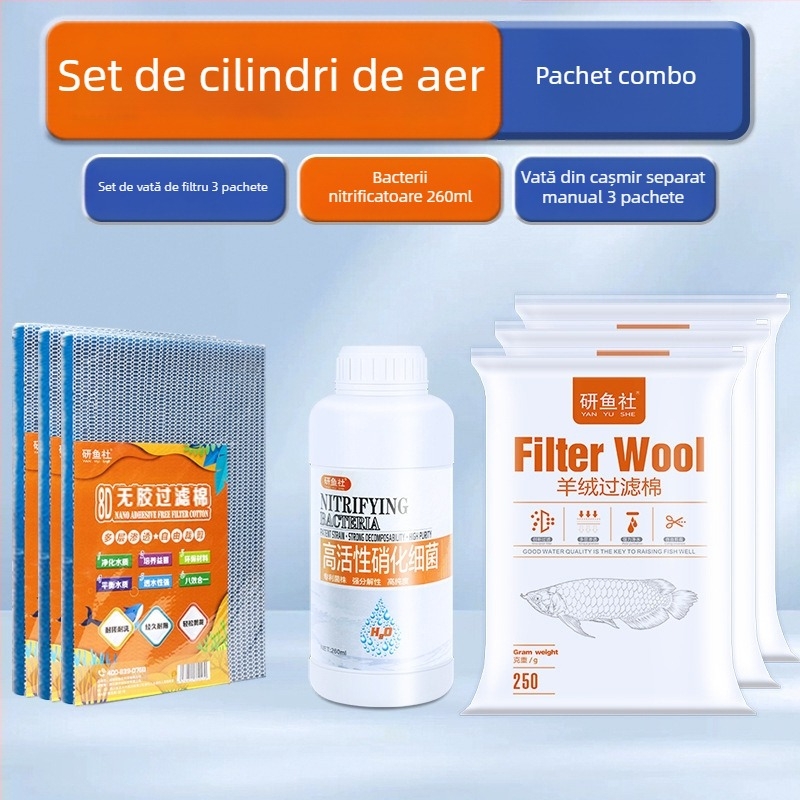 Filtru de acvariu din bumbac PP – stratificat, flux de apă neobstrucționat, pentru cutie de filtrare, 1 bucată