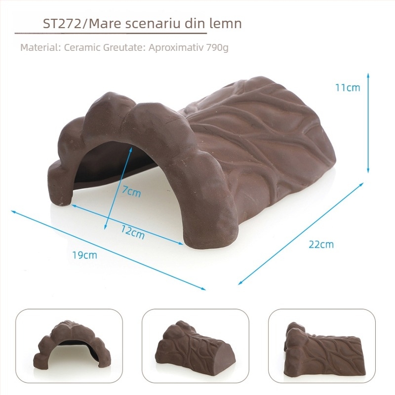 Statuetă decorativă din ceramică în formă de țestoasă, brand Fish Family, decor pentru casă