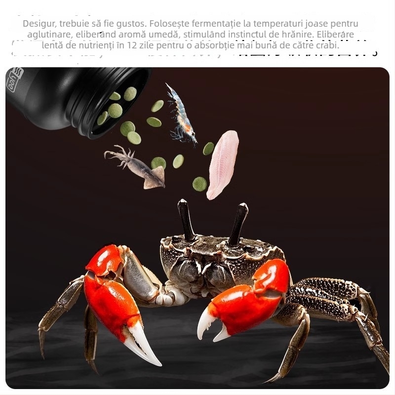 Hrană Yee pentru crabi decorativi - cu conținut proteic ridicat, formulă subțire, cutie 10