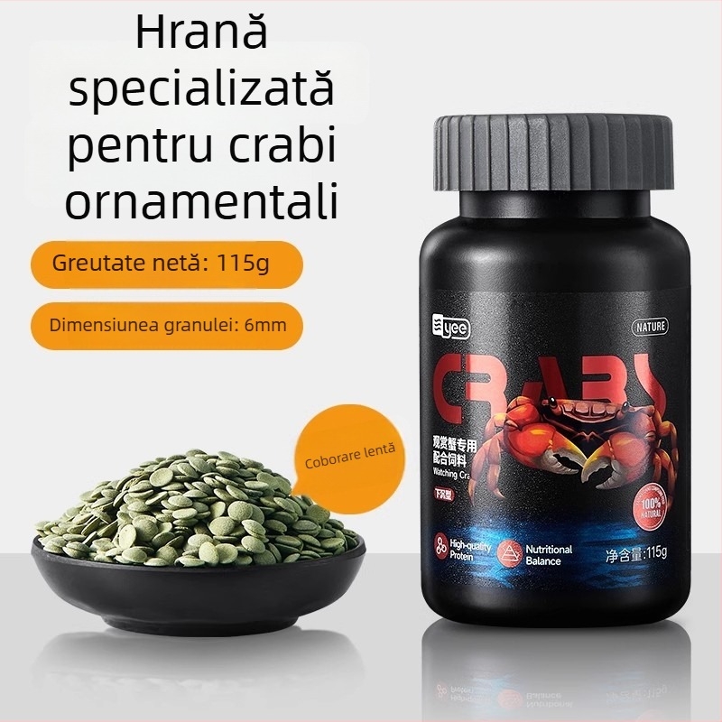 Hrană Yee pentru crabi decorativi - cu conținut proteic ridicat, formulă subțire, cutie 10