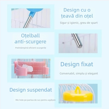 Sticlă de apă din plastic pentru animale de companie mici — Hangge, neimportată, potrivită pentru acvarii