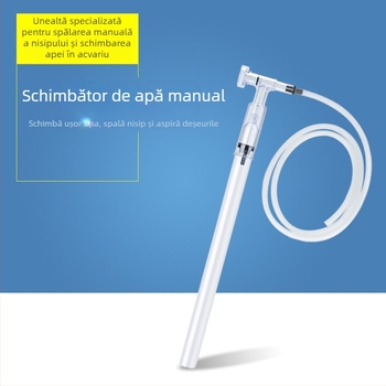 Kit de curățare a acvariului: schimbător de apă, curățător de nisip, pompă, furtun sifon, echipament pentru acvariu (Plastic; Echipament pentru acvariu)