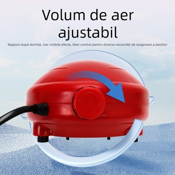 Naichong pompă de oxigenare pentru acvariu, alimentare DC, debit de aer reglabil și oxigenare în profunzime.