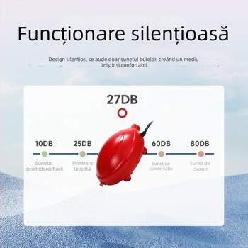 Naichong pompă de oxigenare pentru acvariu, alimentare DC, debit de aer reglabil și oxigenare în profunzime.
