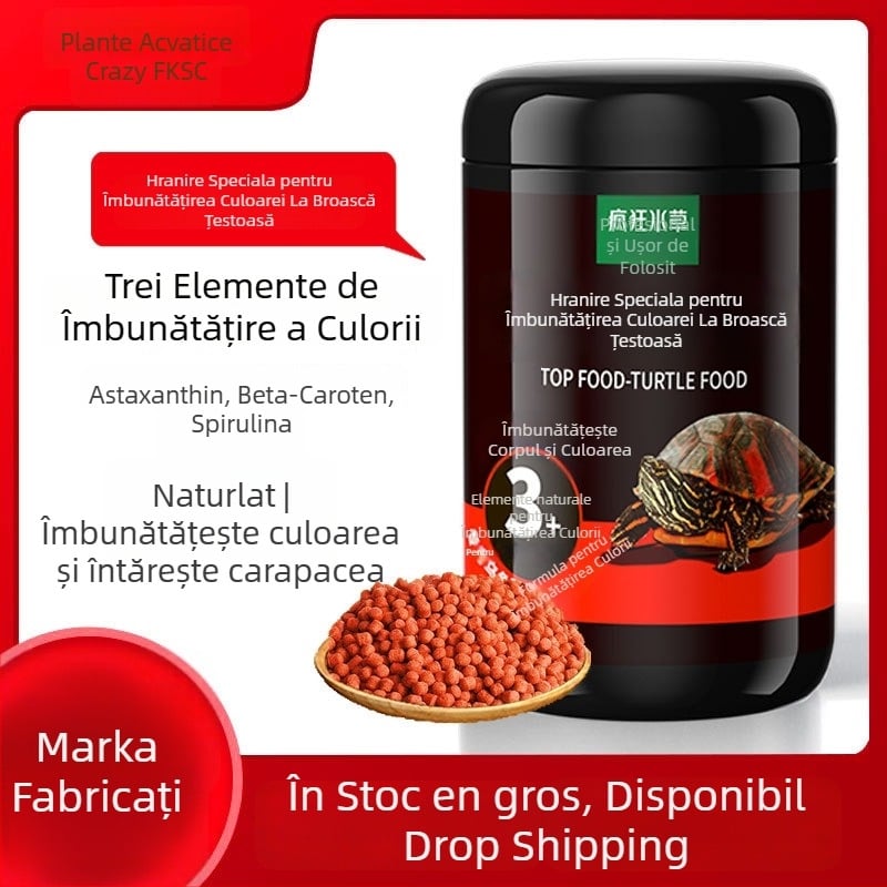 Crazy Water Plants hrană granulară pentru țestoase acvatice – 500 g, granule, animale de companie acvatice