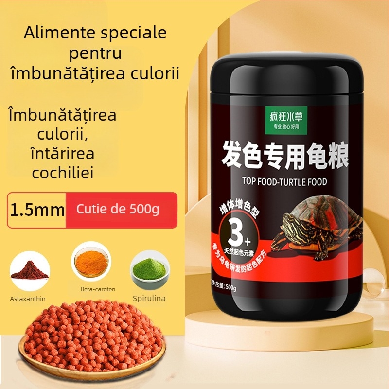 Crazy Water Plants hrană granulară pentru țestoase acvatice – 500 g, granule, animale de companie acvatice