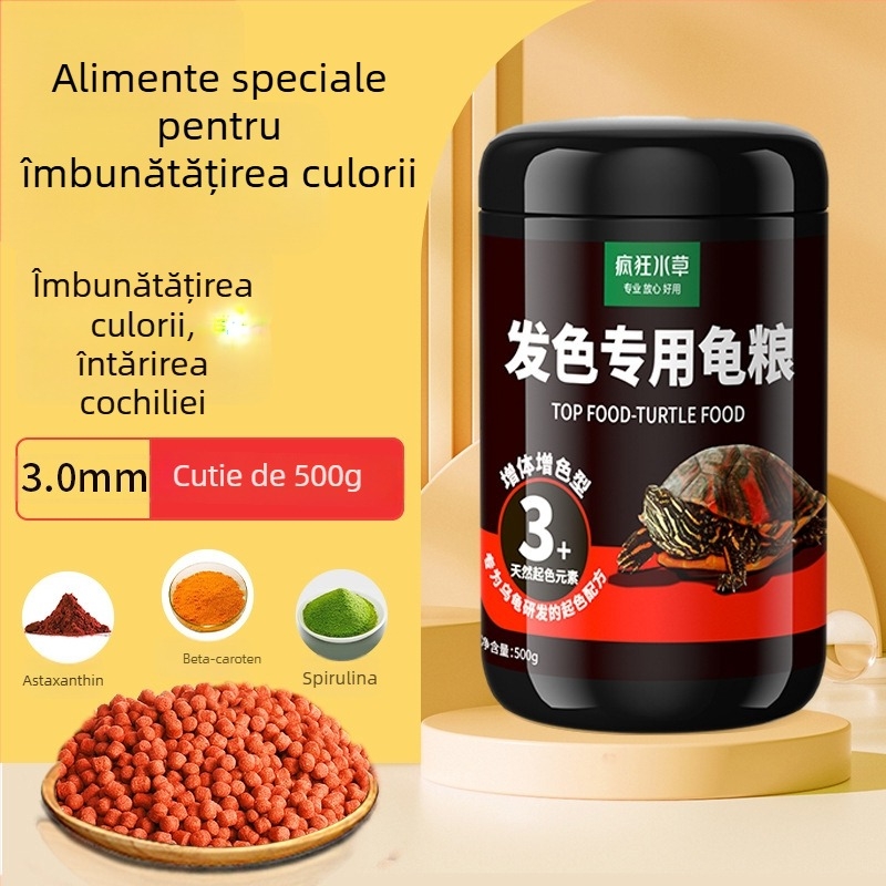Crazy Water Plants hrană granulară pentru țestoase acvatice – 500 g, granule, animale de companie acvatice