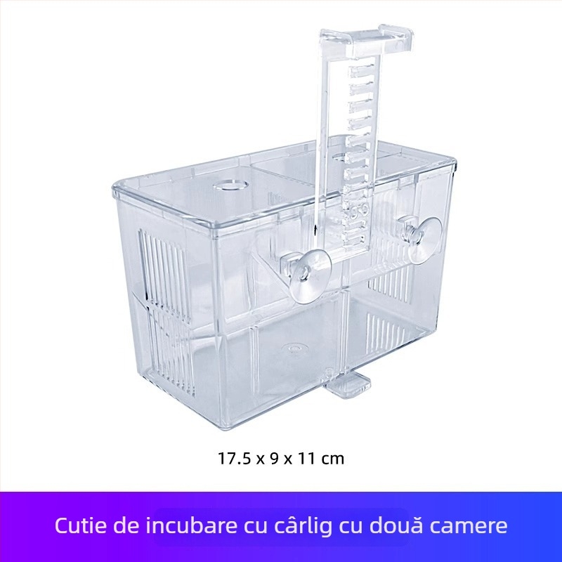 Cutie din polipropilenă pentru izolare și incubare a guppy-ului și a peștilor tropicali