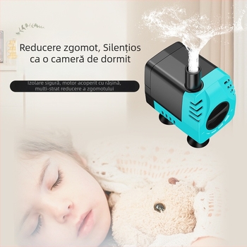 Pompă submersibilă pentru acvariu, cu filtru silențios, debit reglabil, debit mare, economie de energie, circulație în rocă decorativă