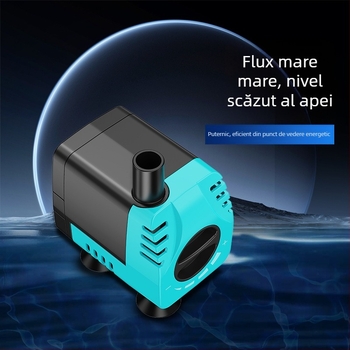Pompă submersibilă pentru acvariu, cu filtru silențios, debit reglabil, debit mare, economie de energie, circulație în rocă decorativă