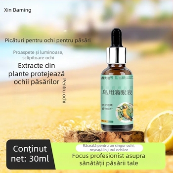 Picături oculare pentru papagali și păsări – o singură picătură pentru un ochi, pentru ochii lăcrimați, păsări adulte
