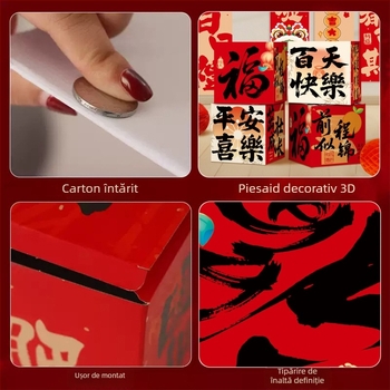 Accesorii foto pentru 100 de zile ale bebelușului și decor pentru spațiu – Imena, hârtie, stil chinezesc, temă de zi de naștere, potrivite pentru ziua de naștere, lună plină, primul său aniversar