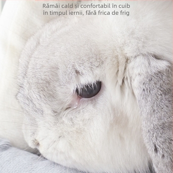 Cuib pentru animale de companie – cuib de iarnă cald pentru iepuri și mamifere mici; Material: flori de mătase; Potrivit pentru iepuri, iepuri pitici, porci de Guineea și chinchile