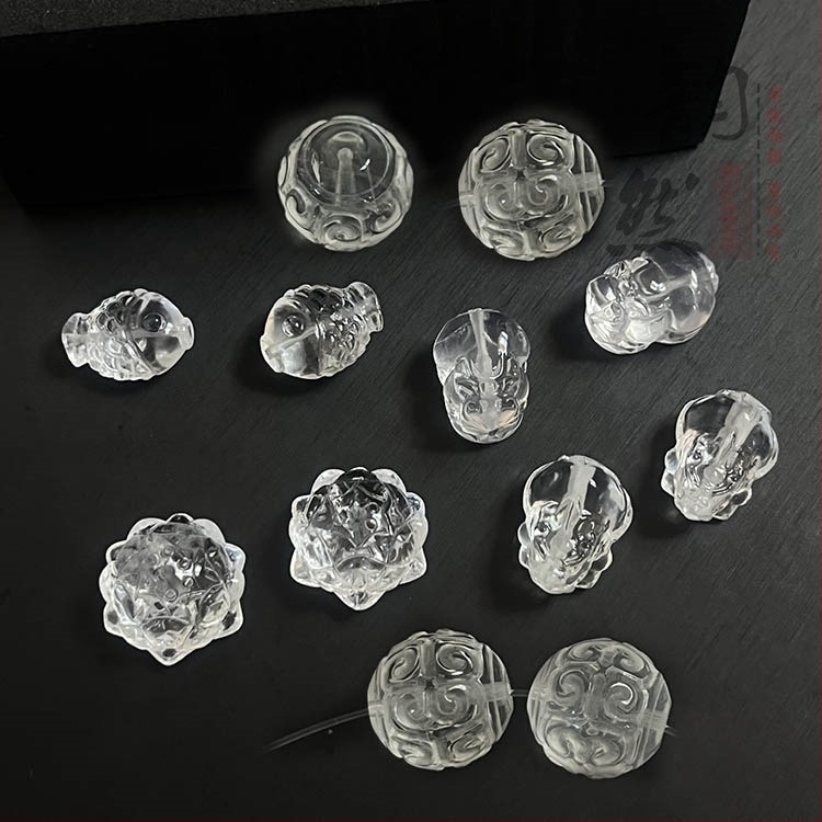 Mărgele din cristal pentru brățări DIY și colier – motif meander, finisaj lucios, brand Abner, origine Marea Chinei de Est