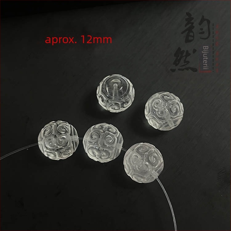 Mărgele din cristal pentru brățări DIY și colier – motif meander, finisaj lucios, brand Abner, origine Marea Chinei de Est