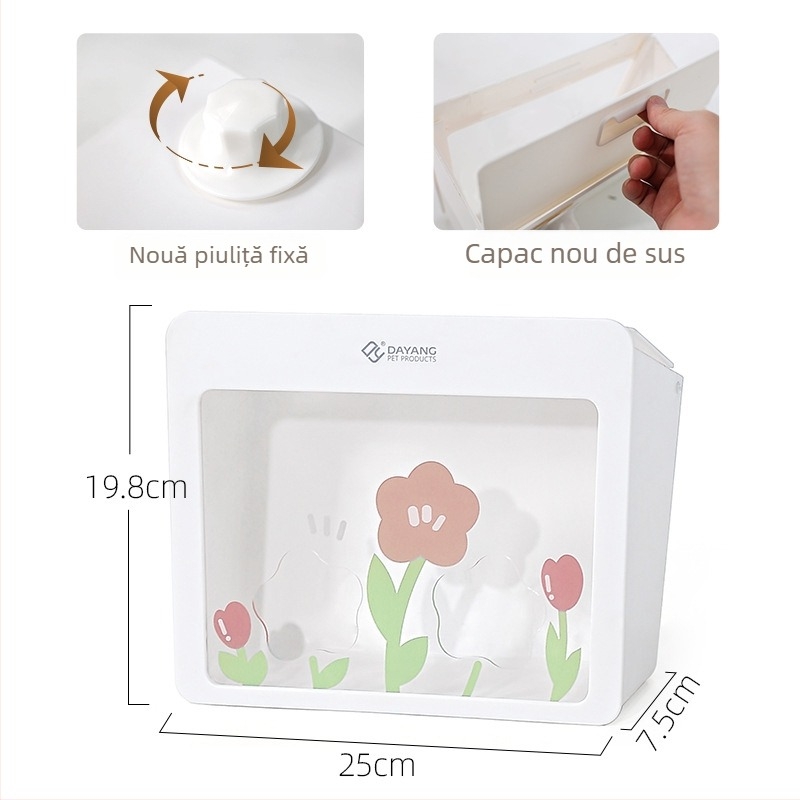 Suport de fân pentru iepuri – Încorporat, poate fi agățat, capacitate mare – Material: Ph+ps metal; Brand: Dayang; Categoria: cuib pentru animale de companie