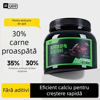 Hrană pentru testoase - granule plutitoare, cu proteine înalte, pentru testoase mici de acvariu, Yee, pachet 20, 0,5 kg