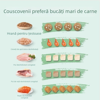 Hrană pentru testoase - granule plutitoare, cu proteine înalte, pentru testoase mici de acvariu, Yee, pachet 20, 0,5 kg