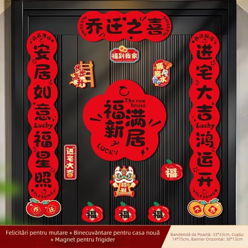 Cupluri magnetice pentru ușa casei – set cadou pentru mutare și decor pentru noul domiciliu