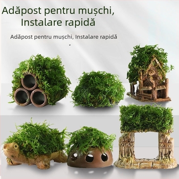 Ornament ceramic pentru acvariu — adăpost și peisaj; Brand Crazy aquatic plants; Material ceramic; Funcție adăpostire și amenajare; Scop principal: amenajare, adăpost