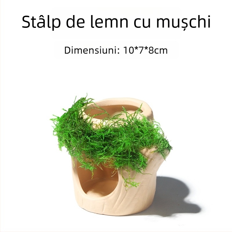 Ornament ceramic pentru acvariu — adăpost și peisaj; Brand Crazy aquatic plants; Material ceramic; Funcție adăpostire și amenajare; Scop principal: amenajare, adăpost