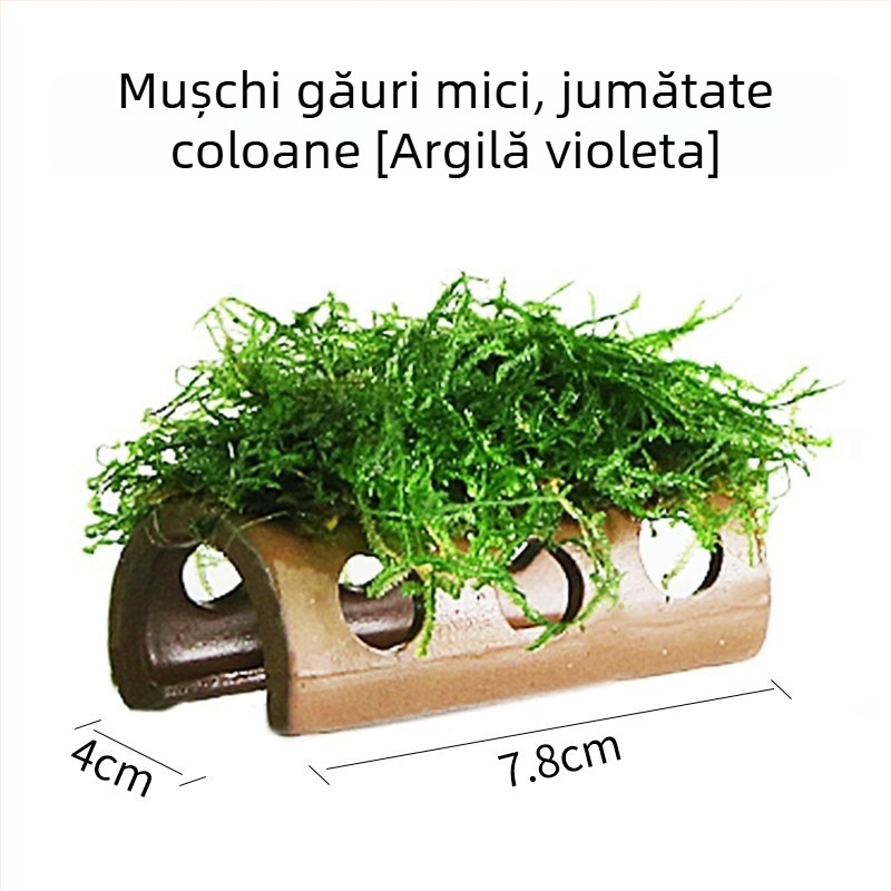 Ornament ceramic pentru acvariu — adăpost și peisaj; Brand Crazy aquatic plants; Material ceramic; Funcție adăpostire și amenajare; Scop principal: amenajare, adăpost
