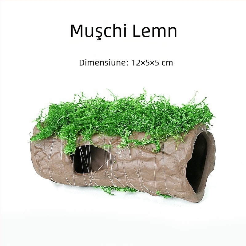 Ornament ceramic pentru acvariu — adăpost și peisaj; Brand Crazy aquatic plants; Material ceramic; Funcție adăpostire și amenajare; Scop principal: amenajare, adăpost