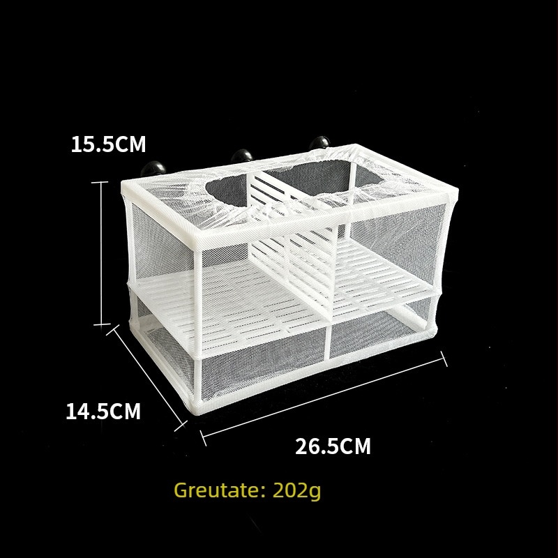 Cutie de izolare cu plasă pentru incubare – plastic, stil GL, categorie: incubare/izolare, pentru incubarea juvenililor de pești și a peștilor Betta